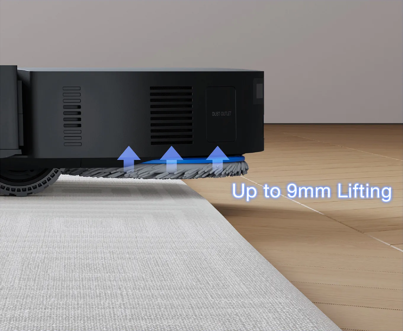 Teppicherkennung und Moppanhebung des ECOVACS DEEBOT T50 OMNI Gen3