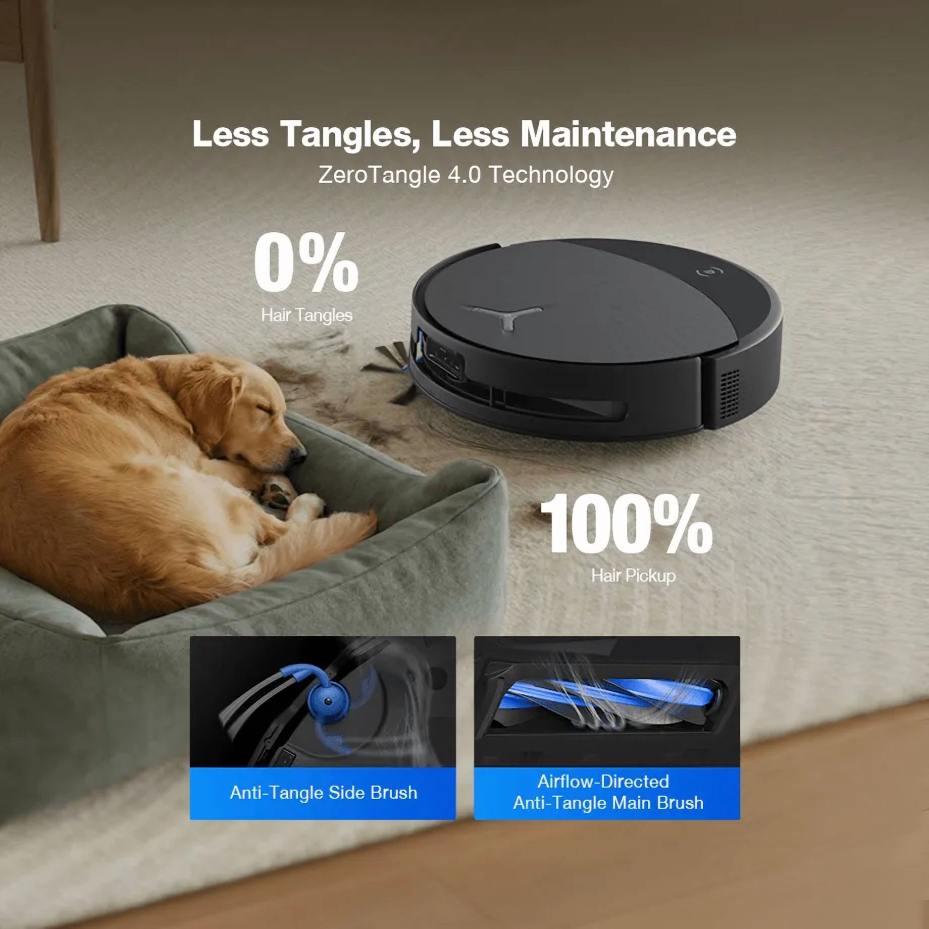 ZeroTangle 4.0 des ECOVACS DEEBOT T90 PRO OMNI