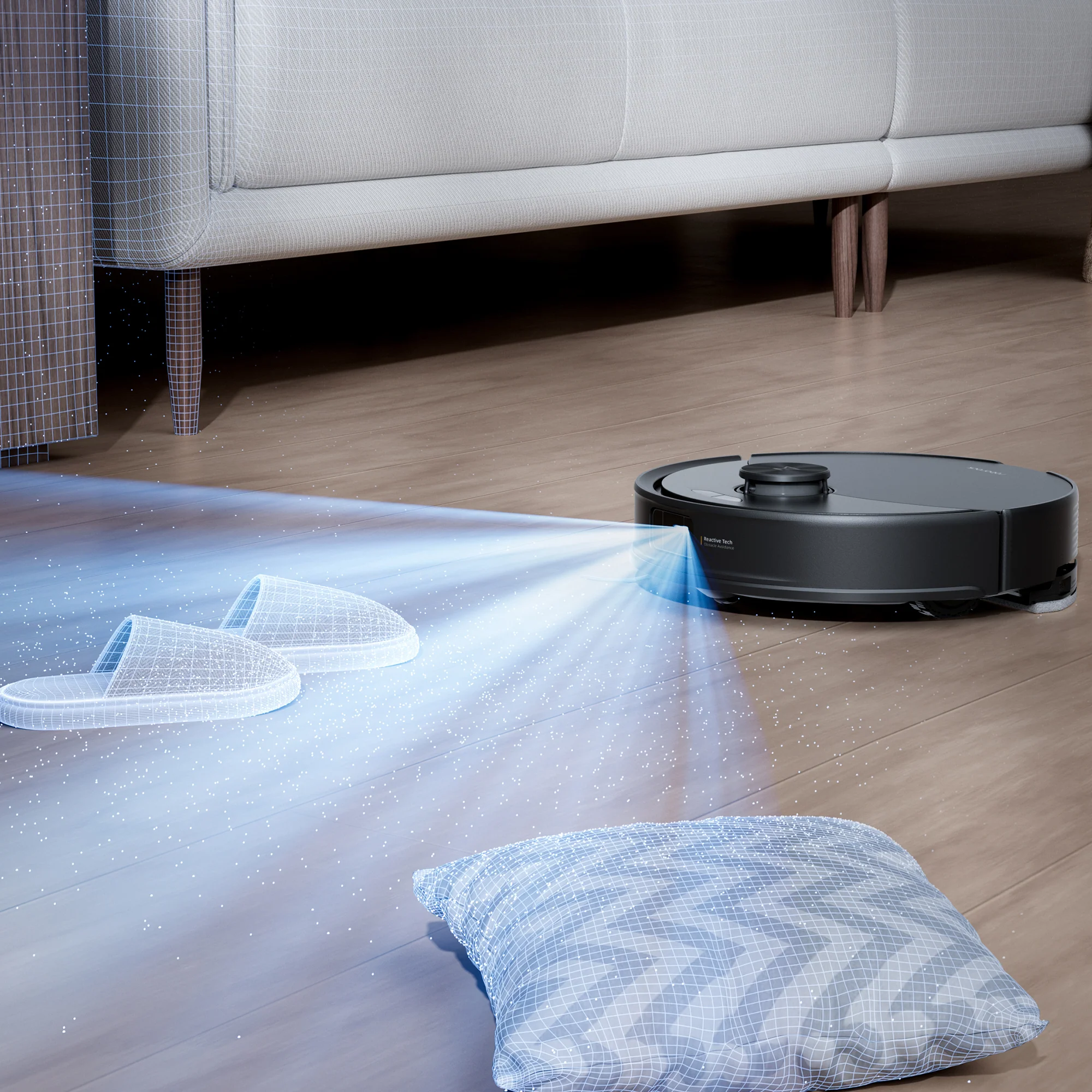 Reactive Tech Hinderniserkennung des Roborock Q10 S5 Set