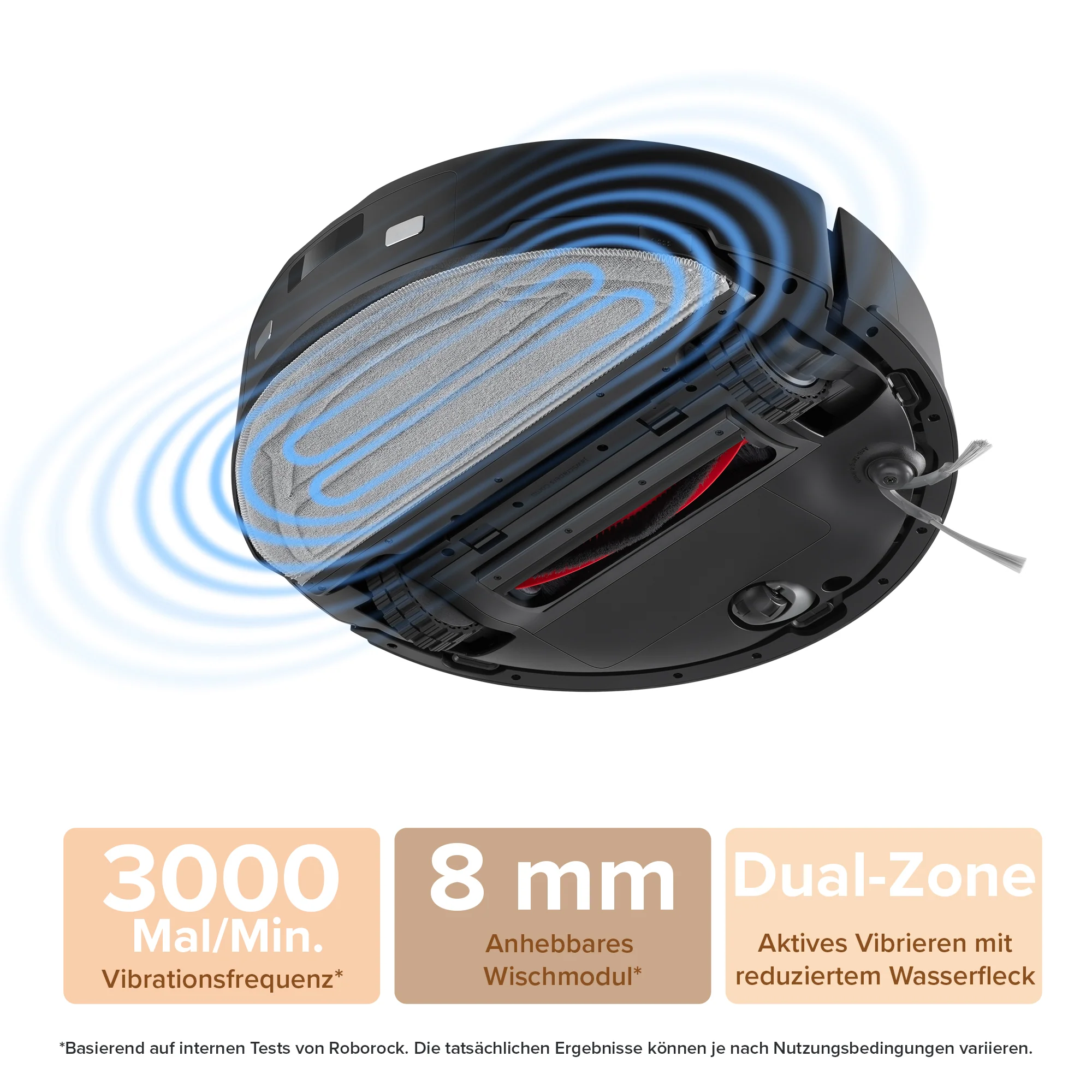 VibraRise 2.0 Wischsystem des Roborock Q10 S5 Set