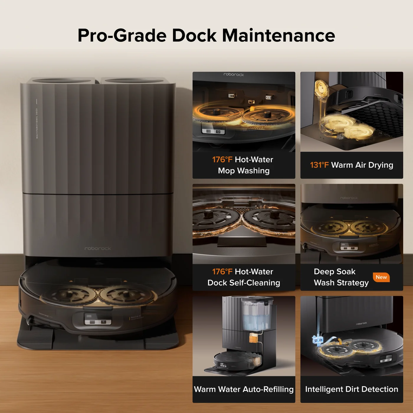 Multifunktionsstation des Roborock Qrevo Edge 2
