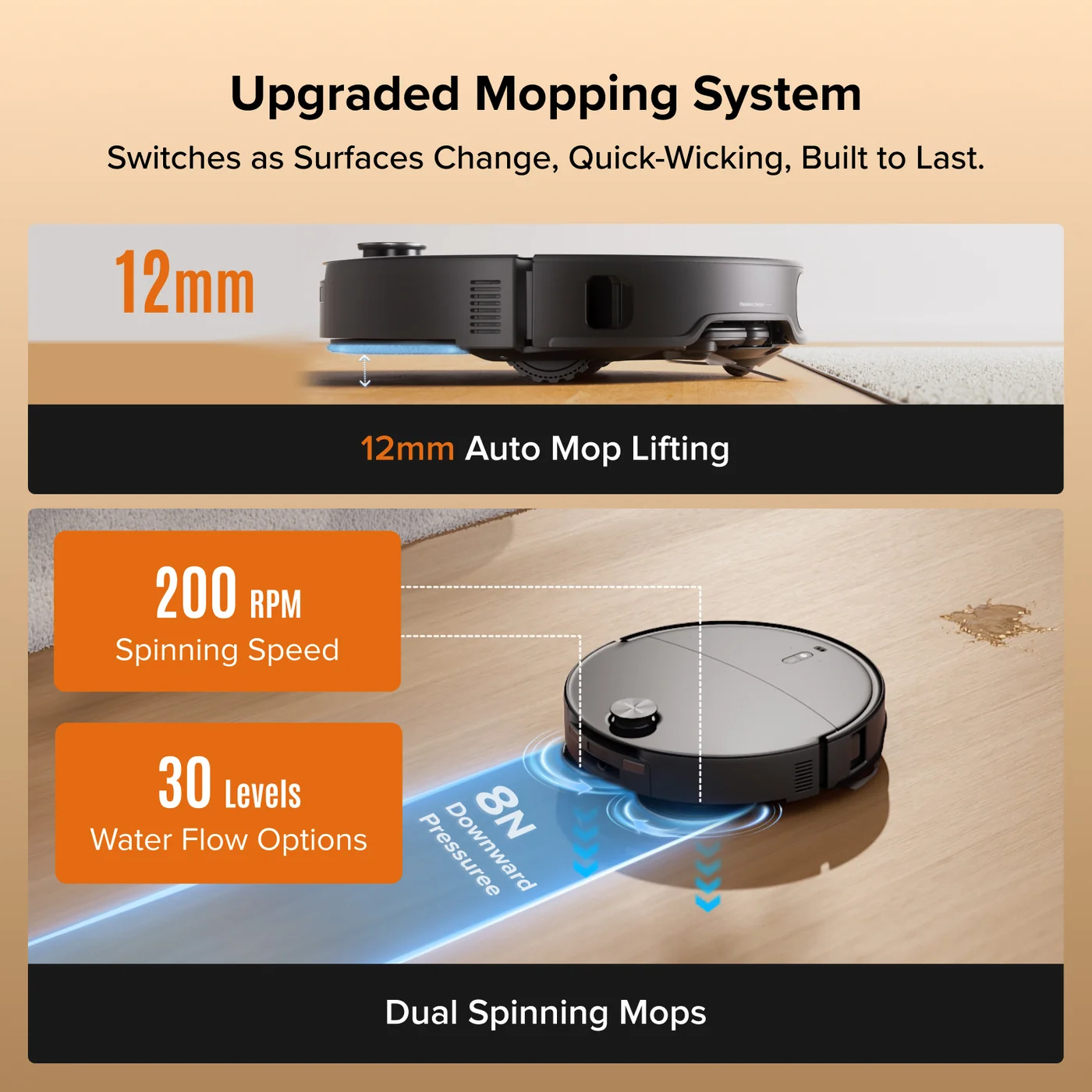 Wischsystem des Roborock Qrevo Edge 2